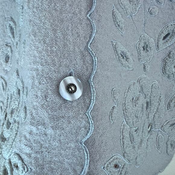 Vintage Koret Embroidered Needlework Cardigan Sweater Floral Twee Boho Lagenlook - Picture 5 of 7